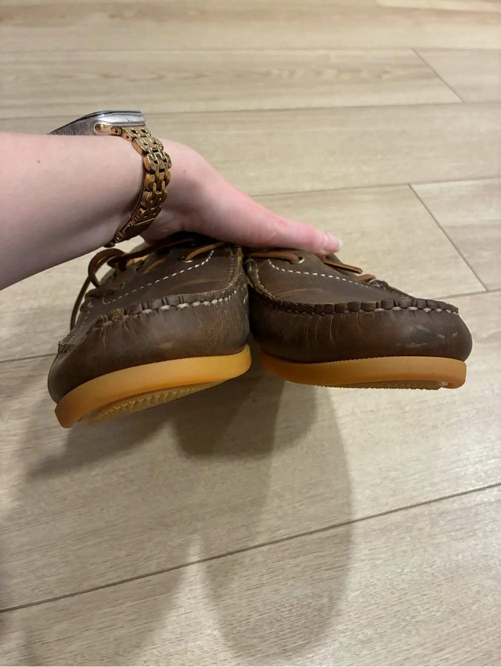 NEW Easymoc Men’s Trooper Moc Loafers Crazy Horse Brown Made in USA Size 11.5